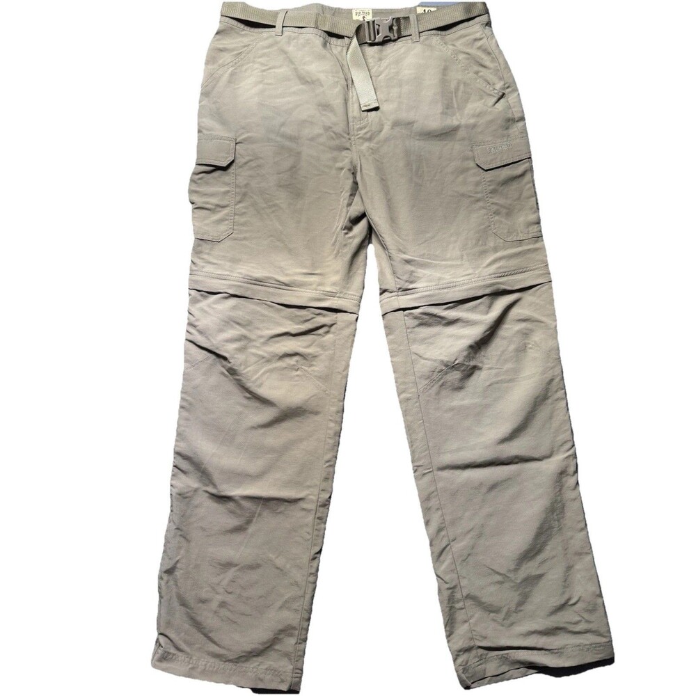 Red Head Pants Mens 40x34 Beige Convertible Zip Off Cargo Belted Hiking NWOT